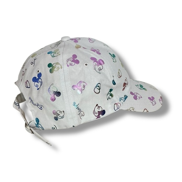 Mickey Mouse Baseball Cap Embroidered Adjustable Trucker Hat White Adult OS NEW - Picture 9 of 16